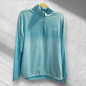 Greg Norman Long Sleeve Polo Golf Shirt L Atlantis Performance Athletic